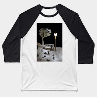 Paper craft lonely Churchyard book sculpture Baseball T-Shirt